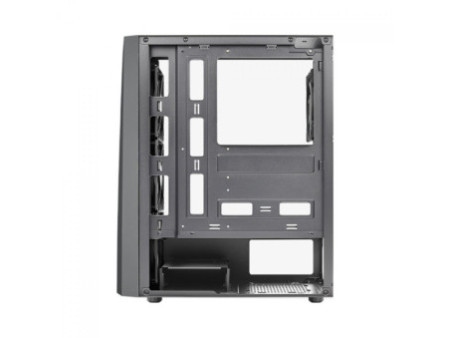 Gabinete Gamer Aerocool Streak, RGB, Mid Tower, Acrílico, Black, ATX, Sem Fonte, Com 1 Fan