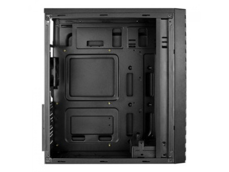 Gabinete Gamer Aerocool Delta, RGB, Mid Tower, Vidro Temperado, Black, ATX, Sem Fonte, Com 1 Fan
