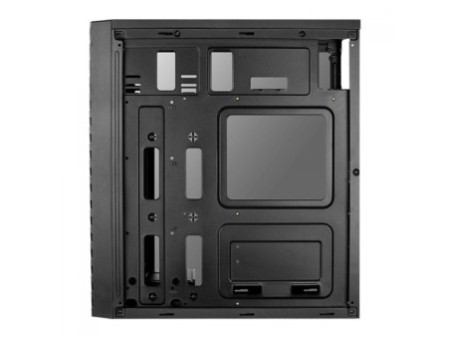 Gabinete Gamer Aerocool Delta, RGB, Mid Tower, Vidro Temperado, Black, ATX, Sem Fonte, Com 1 Fan