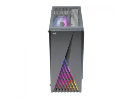 Gabinete Gamer Aerocool Zauron, Vidro Temperado, Mid Tower, Black, ATX, Sem Fonte, Com 1 Fan, 73000
