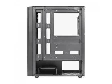 Gabinete Gamer Aerocool Zauron, Vidro Temperado, Mid Tower, Black, ATX, Sem Fonte, Com 1 Fan, 73000