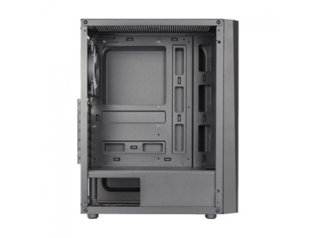 Gabinete Gamer Aerocool Zauron, Vidro Temperado, Mid Tower, Black, ATX, Sem Fonte, Com 1 Fan, 73000