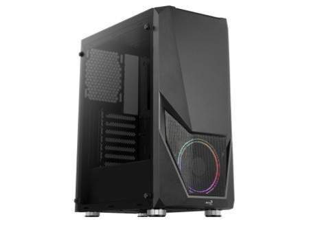 Gabinete Gamer Aerocool Mecha, RGB, Mid Tower, Vidro Temperado, ATX, Sem Fonte, Com 1 Fan, 72998
