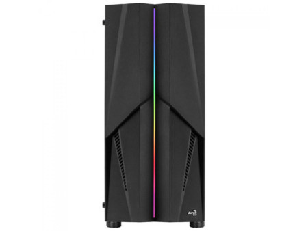 Gabinete Gamer Aerocool Split, Vidro Temperado, RGB, Mid Tower, Black, ATX, Sem Fonte, Com 1 Fan, 68558