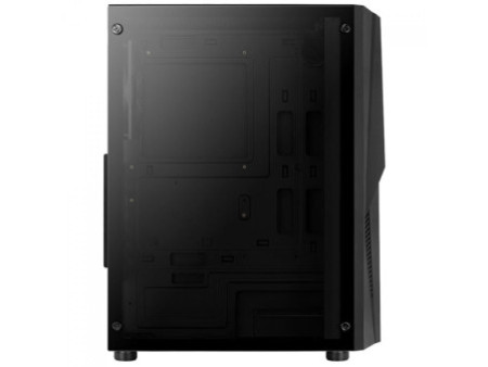 Gabinete Gamer Aerocool Split, Vidro Temperado, RGB, Mid Tower, Black, ATX, Sem Fonte, Com 1 Fan, 68558