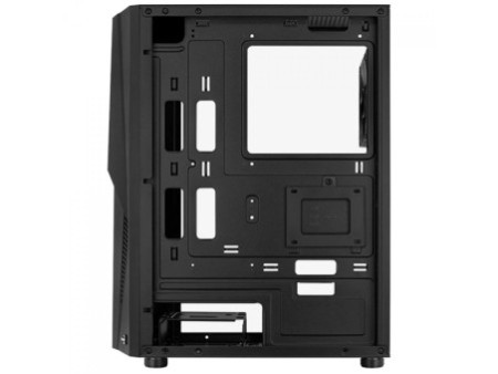 Gabinete Gamer Aerocool Split, Vidro Temperado, RGB, Mid Tower, Black, ATX, Sem Fonte, Com 1 Fan, 68558