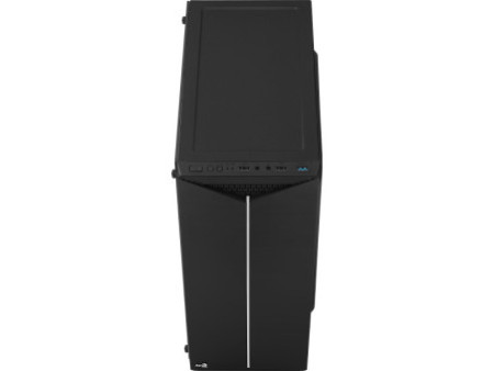 Gabinete Gamer Aerocool Prime, Mid Tower, Vidro Temperado, RGB, Black, ATX, Sem Fonte, Com 1 Fan, Prime-G-BK-V1
