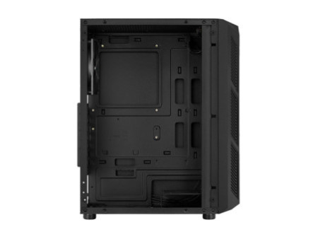 Gabinete Gamer Aerocool Hive, Mid Tower, Vidro Temperado, Black, ATX, Sem Fonte, Com 1 Fan, Hive-G-BK-V3