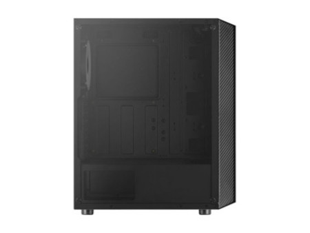 Gabinete Gamer Aerocool Mirage, Mid Tower, RGB, Vidro Temperado, Black, ATX, Sem Fonte, Com 1 Fan, MIRAGE-G-BK-V1