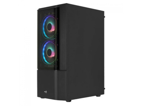 Gabinete Gamer Aerocool Bionic, V1, Mid Tower, RGB, Vidro Temperado, White, ATX, Sem Fonte, Com 1 fan, BIONIC-G-WT-V1