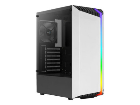 Gabinete Gamer Aerocool Bionic, V1, Mid Tower, RGB, Vidro Temperado, Black, ATX, Sem Fonte, Com 1 fan, BIONIC-G-BK-V1