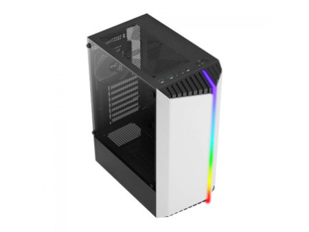 Gabinete Gamer Aerocool Bionic, V1, Mid Tower, RGB, Vidro Temperado, Black, ATX, Sem Fonte, Com 1 fan, BIONIC-G-BK-V1