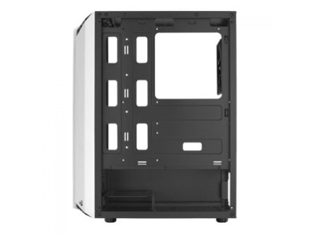 Gabinete Gamer Aerocool Bionic, V1, Mid Tower, RGB, Vidro Temperado, Black, ATX, Sem Fonte, Com 1 fan, BIONIC-G-BK-V1
