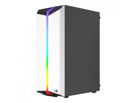 Gabinete Gamer Aerocool Bionic, V1, Mid Tower, RGB, Vidro Temperado, Black, ATX, Sem Fonte, Com 1 fan, BIONIC-G-BK-V1