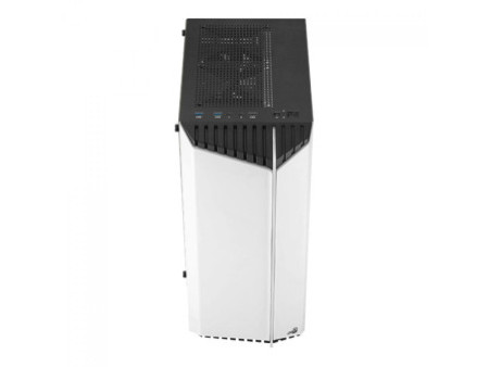 Gabinete Gamer Aerocool Bionic, V1, Mid Tower, RGB, Vidro Temperado, Black, ATX, Sem Fonte, Com 1 fan, BIONIC-G-BK-V1
