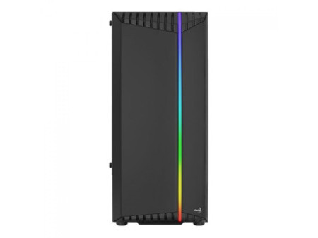 Gabinete Gamer Aerocool Wave, V1, Mid Tower, Vidro Temperado, Black, ATX, Sem Fonte, Com 1 fan, WAVE-G-BK-V1