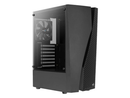 Gabinete Gamer Aerocool Trinity Mini, V1, Pink, Mini Tower, Vidro Temperado, Pink, Micro ATX, Sem Fonte, Com 1 fan, TRINITY MINI