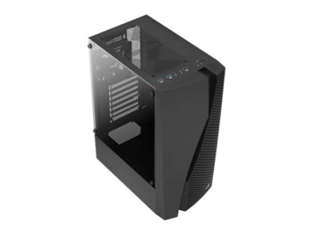 Gabinete Gamer Aerocool Trinity Mini, V1, Pink, Mini Tower, Vidro Temperado, Pink, Micro ATX, Sem Fonte, Com 1 fan, TRINITY MINI
