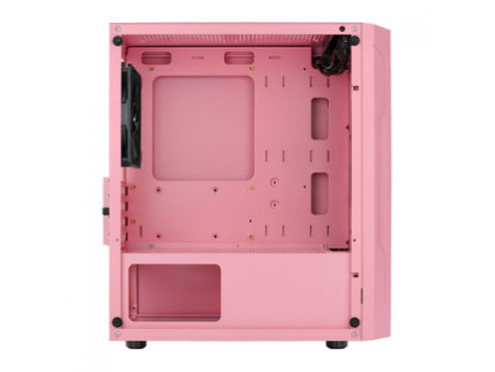 Gabinete Gamer Aerocool Trinity Mini, V1, Mini Tower, Vidro Temperado, White, Micro ATX, Sem Fonte, Com 1 fan, TRINITY MINI-G-WT
