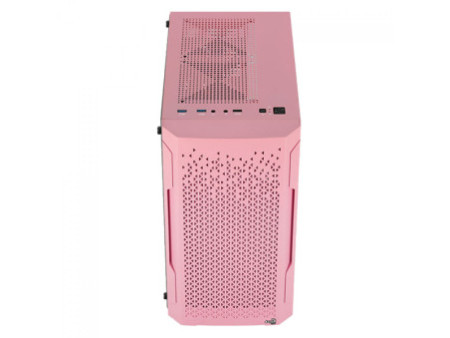 Gabinete Gamer Aerocool Trinity Mini, V1, Mini Tower, Vidro Temperado, White, Micro ATX, Sem Fonte, Com 1 fan, TRINITY MINI-G-WT