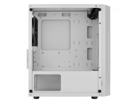 Gabinete Gamer Aerocool Splinter Duo, Mid Tower, RGB, Vidro Temperado, Black, ATX, Sem Fonte, Com 3 fans, SPLINTER DUO-G-BK-V1