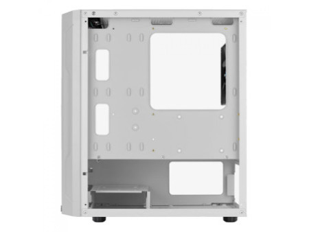Gabinete Gamer Aerocool Splinter Duo, Mid Tower, RGB, Vidro Temperado, Black, ATX, Sem Fonte, Com 3 fans, SPLINTER DUO-G-BK-V1
