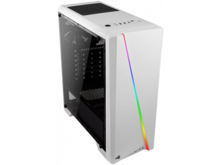 Gabinete Gamer Aerocool Aero One Frost, Mini Tower, Com 4 fans, Vidro Temperado, Black, Sem Fonte