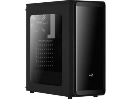 Gabinete Gamer Aerocool Mini Cylon RGB, Black, Mini Tower, Lateral em Acrílico, Black, 67546, Sem Fonte, Com 1 Fan