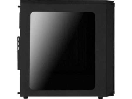Gabinete Gamer Aerocool Mini Cylon RGB, Black, Mini Tower, Lateral em Acrílico, Black, 67546, Sem Fonte, Com 1 Fan