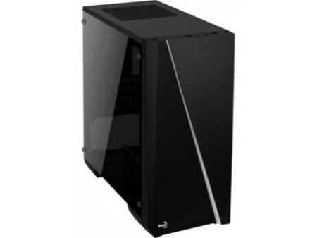 Gabinete Gamer Aerocool, Bolt RGB, Mid Tower, Acrílico, Black, 67990, Sem Fonte, Com 1 Fan