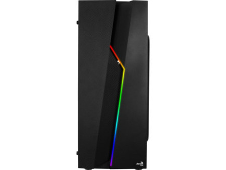 Gabinete Gamer Aerocool, Shard RGB, Mid Tower, Acrílico, Black, 67989, Sem Fonte, Com 1 Fan