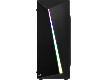Gabinete Gamer Aerocool, Playa RGB, Mid Tower, Vidro Temperado, Black, 67967, Sem Fonte, Com 1 Fan