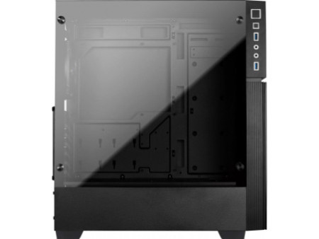Gabinete Gamer Aerocool Rift RGB, Mid Tower, Acrílico, Black, Sem Fonte, Com 1 Fan