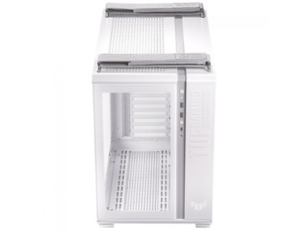Gabinete Gamer Asus Prime AP201 Case Glass White Edition, Micro-ATX, Quasi-Filter Mesh, Com 1 fan, 90DC00G3-B30010