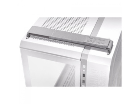 Gabinete Gamer Asus Prime AP201 Case Glass White Edition, Micro-ATX, Quasi-Filter Mesh, Com 1 fan, 90DC00G3-B30010