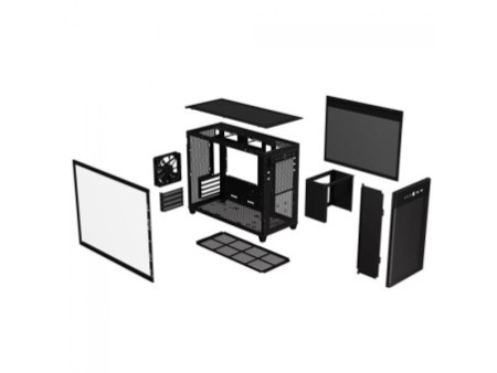 Gabinete Gamer Be Quiet Pure Base 500 Window, Mid Tower, ATX, Vidro Temperado, Com 2 Fans, Branco, BGW35