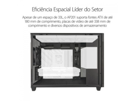 Gabinete Gamer Be Quiet Pure Base 500 Window, Mid Tower, ATX, Vidro Temperado, Com 2 Fans, Branco, BGW35