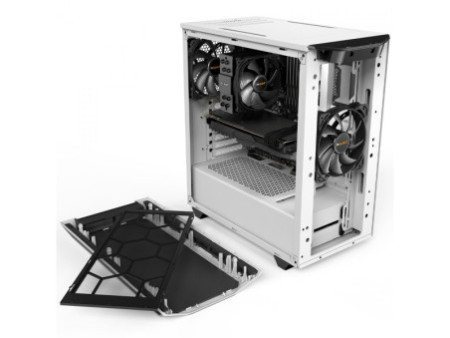 Gabinete Gamer Be Quiet Shadow Base 800 FX, Mid Tower, EATX, ARGB, Vidro Temperado, Com 4 Fans, Branco, BGW64