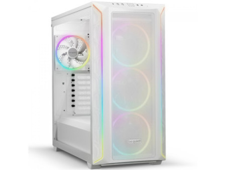 Gabinete Gamer Be Quiet Pure Base 500 DX, Mid Tower, ATX, ARGB, Vidro Temperado, Com 3 Fans, Branco, BGW38