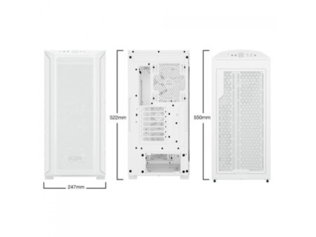 Gabinete Gamer Be Quiet Pure Base 500 DX, Mid Tower, ATX, ARGB, Vidro Temperado, Com 3 Fans, Branco, BGW38