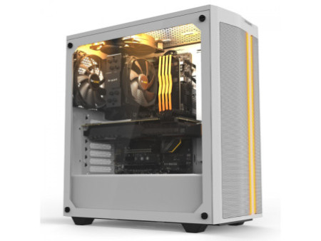Gabinete Gamer Be Quiet Pure Base 500 FX, Mid Tower, ATX, ARGB, Vidro Temperado, Com 4 Fans, Preto, BGW43