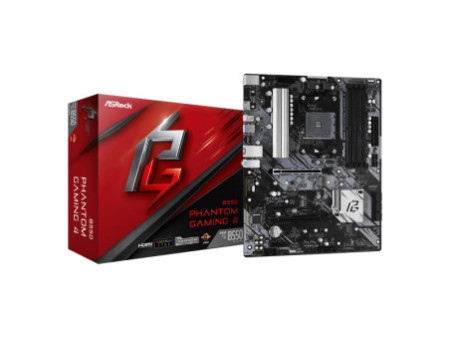 Placa Mãe ASRock B550 Phantom Gaming 4, Chipset B550, AMD AM4, ATX, DDR4