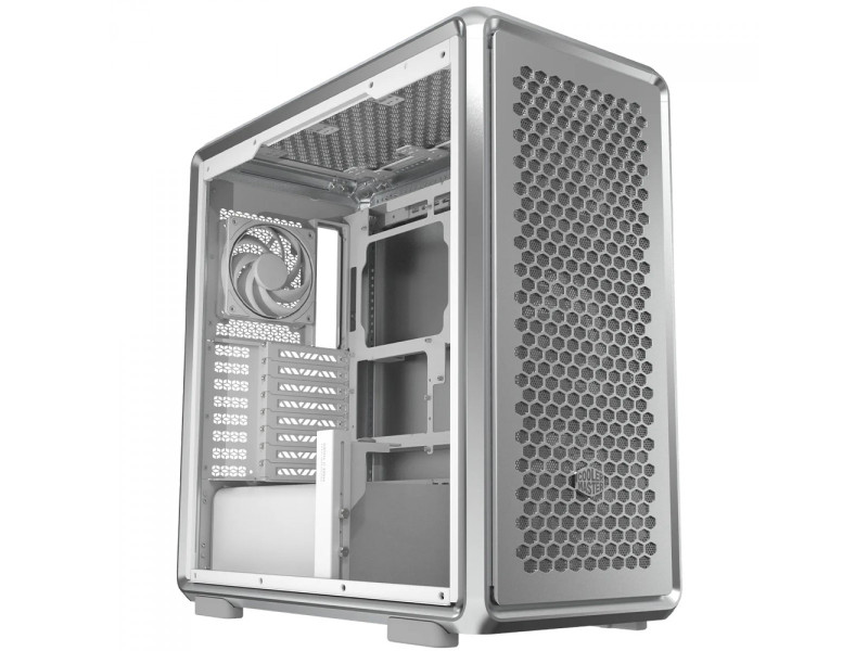 Gabinete Gamer Cooler Master Elite 301, ARGB, Vidro Temperado, Mid Tower, mATX, Com 3 Fans, Preto, E301-KGNN-S00