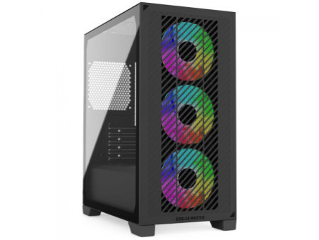 Gabinete Gamer Cooler Master Ncore 100 Air, Mini Tower, Mini ITX, Sem Fonte, Com 2 fans, Branco, NR100-WNNN-S00