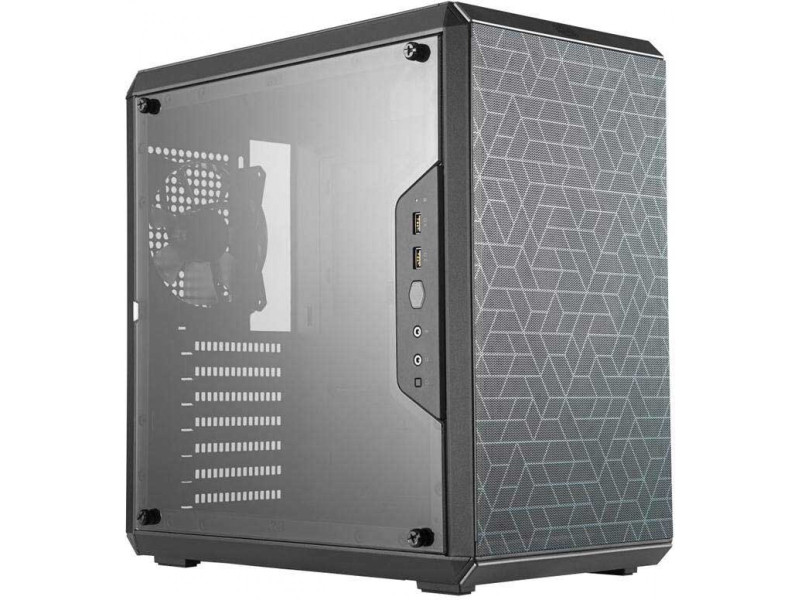 Gabinete Gamer Cooler Master Masterbox Q300P, Mini Tower, Lateral em Acrílico, Black, Sem Fonte, Com 3 Fans, MCB-Q300P-KANN-S02