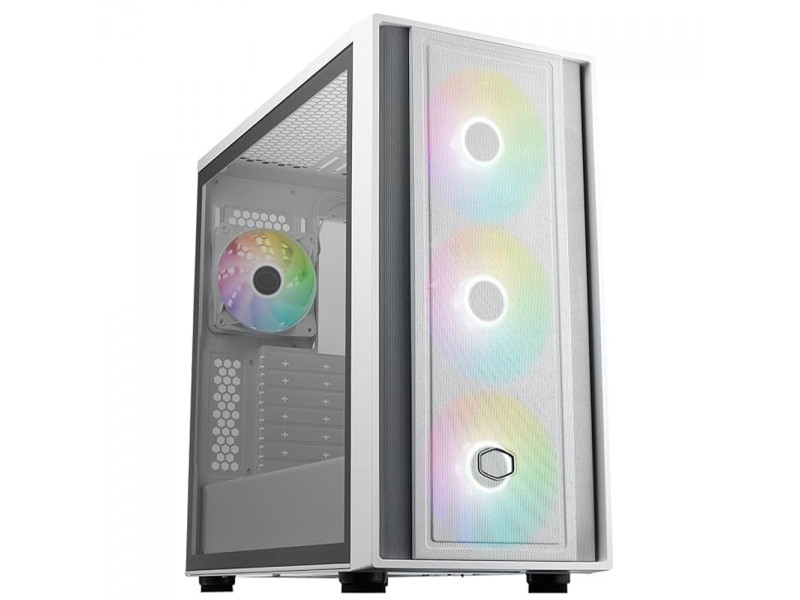 Gabinete Gamer Cooler Master MasterBox 600, Mid Tower, Vidro Temperado, ATX, Sem Fonte, Com 4 Fans ARGB, MB600-KGNN-S00 Gabinete Gamer Cooler Master MasterBox 600, Mid Tower, Vidro Temperado, ATX, Sem Fonte, Com 4 Fans ARGB, MB600-KGNN-S00