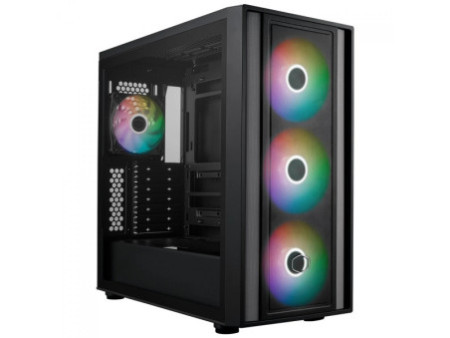 Gabinete Gamer Cooler Master Ncore 100 Max, Mini Tower, Mini ITX, Fonte 850W, Water Cooler 120mm, 1 fan, Bronze, NR100-ZNNN85-SL