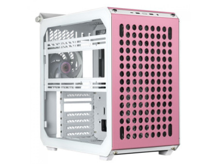 Gabinete Gamer Cooler Master Qube 500 Flatpack, Mid-Tower, Vidro Temperado, E-ATX, Preto, Sem Fonte, Com 1 Fan, Q500-KGNN-S00