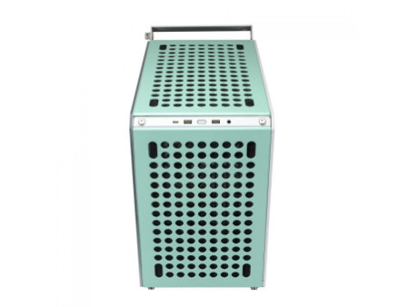 Gabinete Gamer Cooler Master Qube 500 Flatpack, Mid-Tower, Vidro Temperado, E-ATX, Preto, Sem Fonte, Com 1 Fan, Q500-KGNN-S00