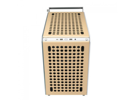 Gabinete Gamer Cooler Master Qube 500 Flatpack, Mid-Tower, Vidro Temperado, E-ATX, Preto, Sem Fonte, Com 1 Fan, Q500-KGNN-S00